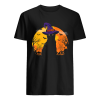 Nice Vintage Scary Costume Halloween Black Cat Witch Hat Moon shirt