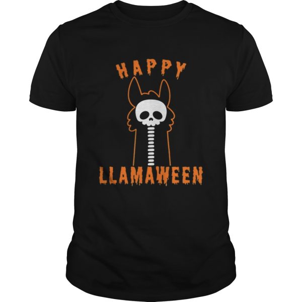 Official Halloween Llama Funny Happy Llamaween shirt