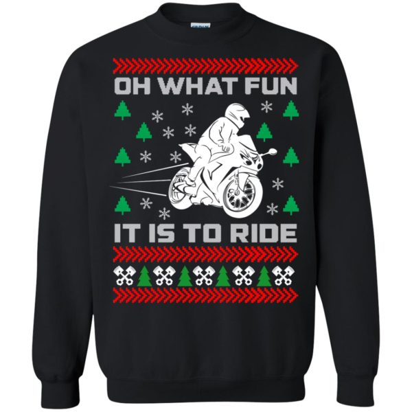 Oh what fun It is to ride motocycle Christmas sweater, hoodie