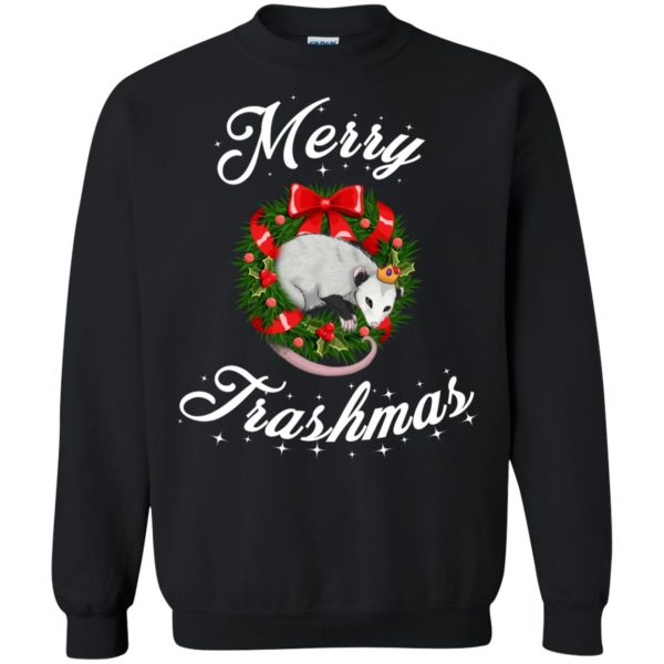 Opossum Merry Trashmas sweatshirt, hoodie, long sleeve, ladies tee