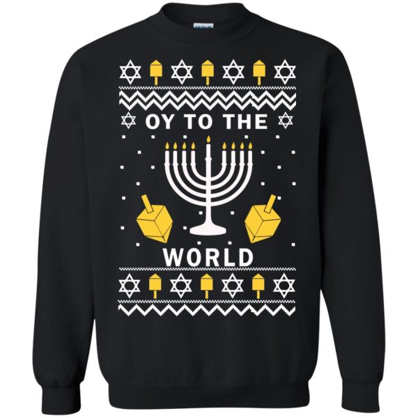 Oy to the world hanukkah Christmas sweater, shirt, hoodie, long sleeve