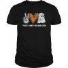 Peace Love Boo Boo Crew Ghost Nurse Halloween shirt