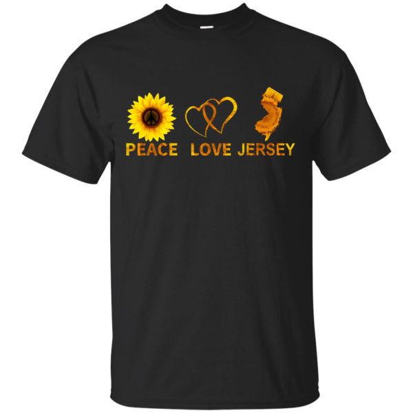 Peace Love and Jersey shirt, ladies tee, guys tee, hoodie