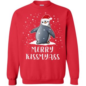 Penguin Merry Kissmyass Christmas sweatshirt, hoodie, long sleeve