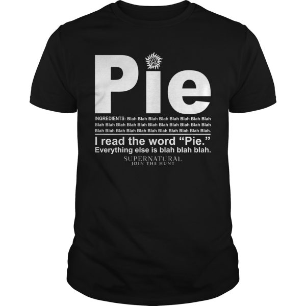 Pie I read the word everything ales is blah blah shirt, hoodie, long sleeve