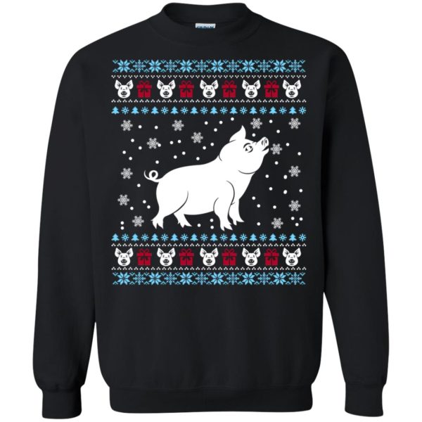 Pig Christmas sweater, hoodie, long sleeve, ladies tee