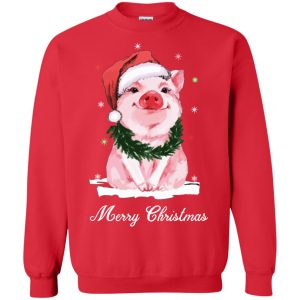 Pig baby Merry Christmas sweatshirt, hoodie, long sleeve, ladies tee