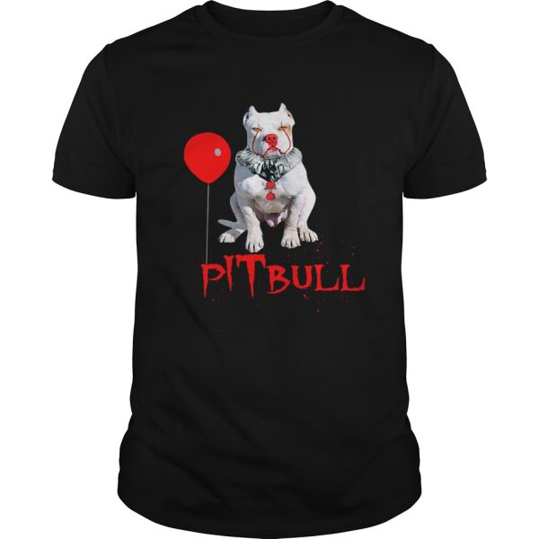 Pitbull Pennywise Halloween Stephent King It shirt