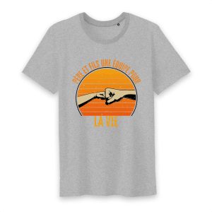 Père et fils une équipe pour la vie T shirt homme 2 Pre et fils une quipe pour la vie T shirt homme 3