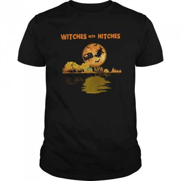 Pretty Camping Witches With Hitches Halloween shirt