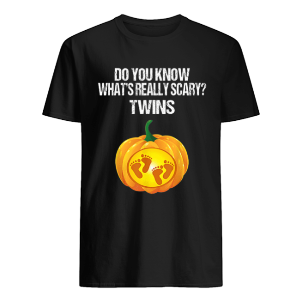 Pumpkin Belly Pregnancy Announcement Halloween Twins shirt