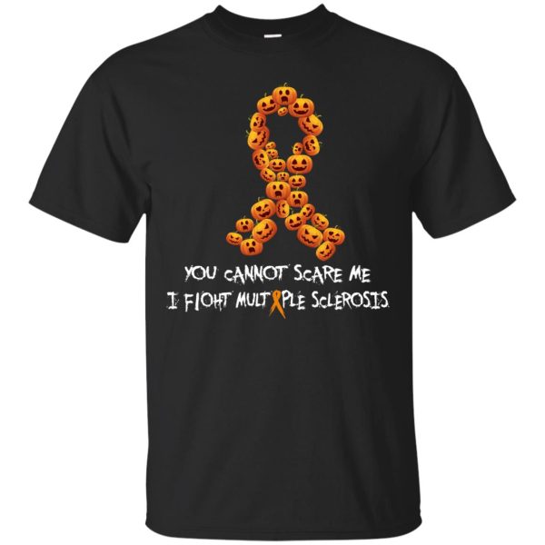 Pumpkin You can’t scare me I fight multiple sclerosis t-shirt, hoodie
