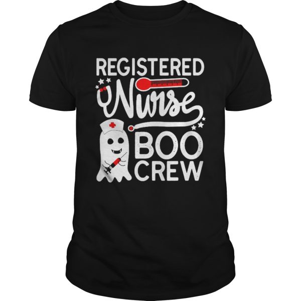 Registered Nurse Halloween Witch Ghost RN Nursing Boo Crew shirt