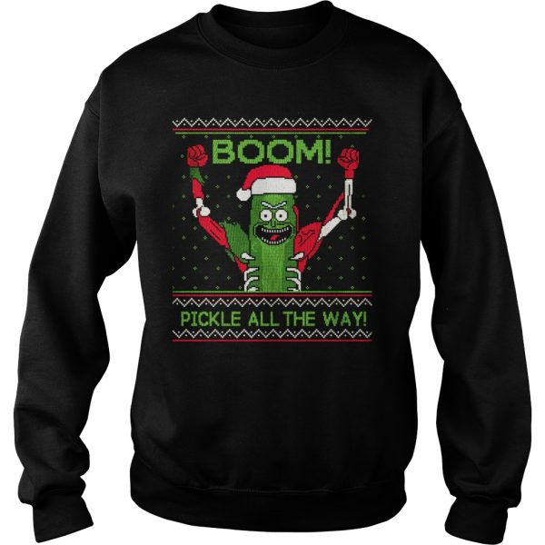 Rick and Morty Boom Pickle All The Way Christmas sweater, sweatshirt