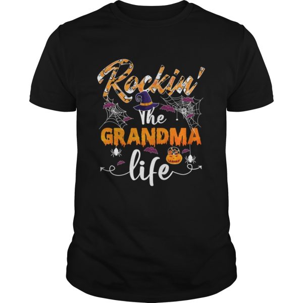 Rockin The Grandma Life Funny Halloween Saying Shirt