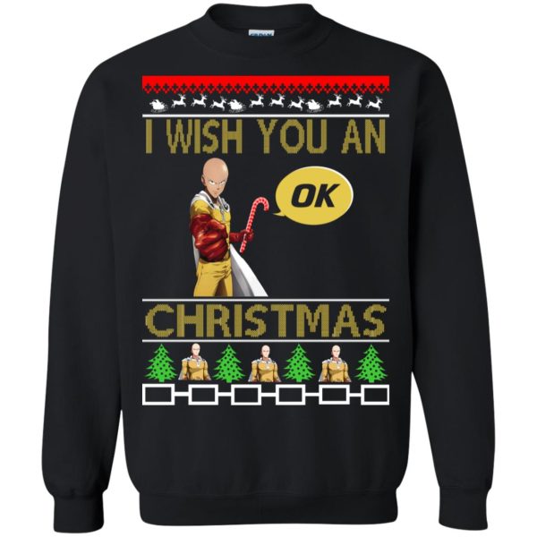 Saitama I wish you an OK Christmas sweatshirt, hoodie, long sleeve