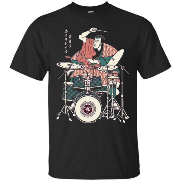 Samurai drummer shirt, hoodie, long sleeve, ladies tee