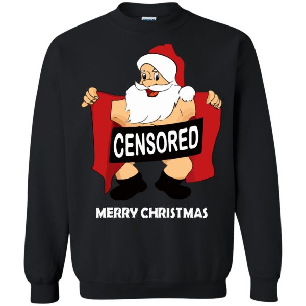 Santa Censored Merry Christmas Sweatshirt, hoodie
