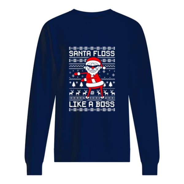 Santa Floss Like a Boss Christmas sweater, sweatshirt