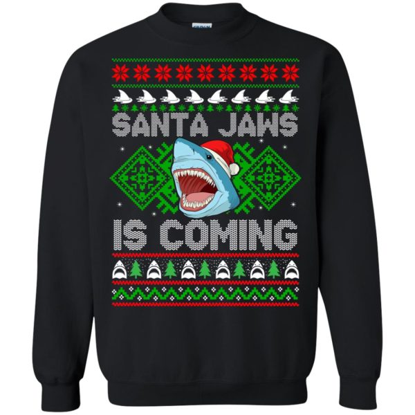 Santa Jaws is coming Christmas sweatshirt, hoodie, long sleeve