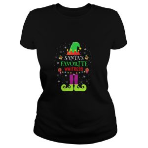 Santa’s favorite Waitress Elf shirt, hoodie, long sleeve