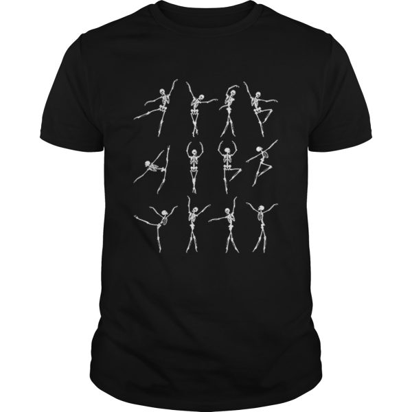 Scary Skeleton Ballet Happy Halloween Costume shirt