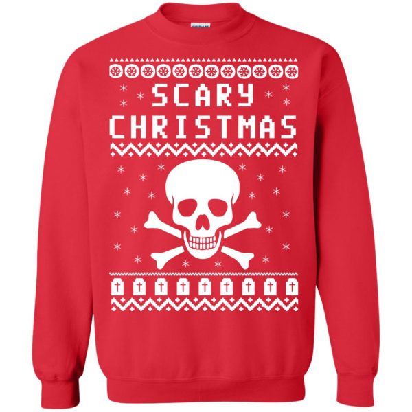 Scary Skull Christmas Sweater, shirt, hoodie, long sleeve