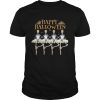Skeleton Dancing Ballet Happy Halloween shirt