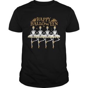 Skeleton Dancing Ballet Happy Halloween shirt