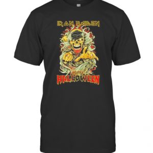 Skull Iron Maiden Happy Halloween T-Shirt