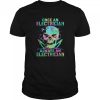 Skull Once An Electrician Always An Electrician Halloween shirt