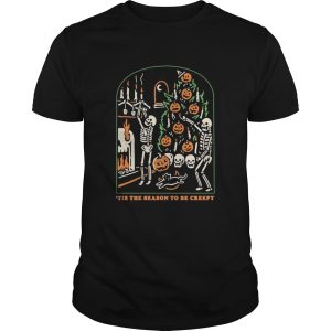 Skull Tis The Season To Be Creepy Halloween shirt