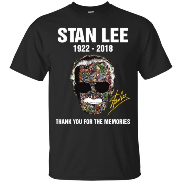 Stan Lee thank you for memories shirt, long sleeve, hoodie