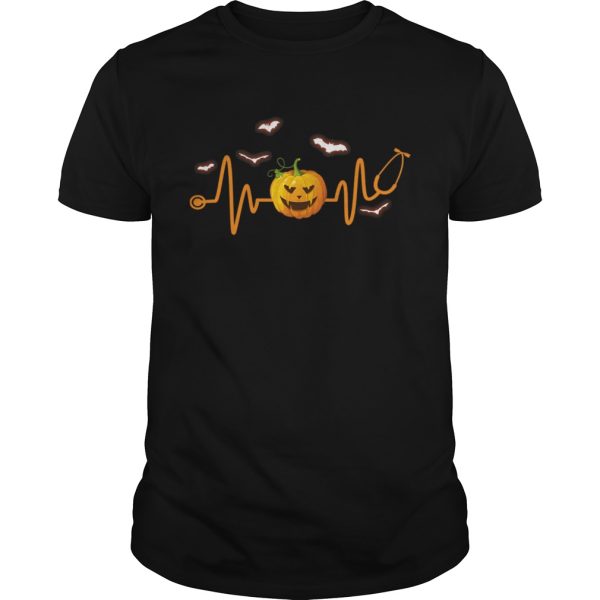 Stethoscope Pumpkin Funny Nurse Halloween Costume Shirt