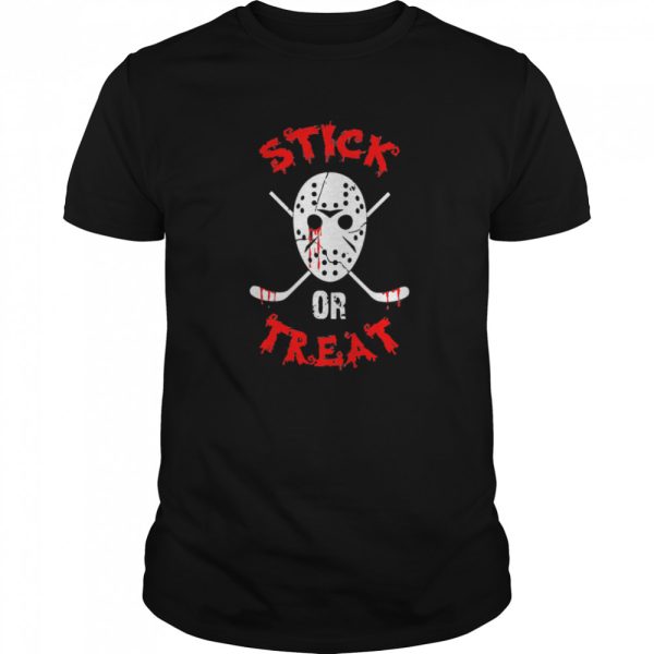 Stick Or Treat Hockey Halloween shirt