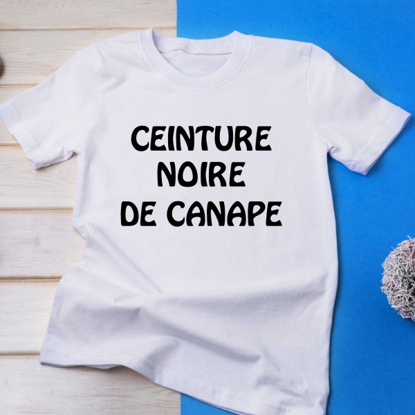 T-Shirt Femme Ceinture Noire de Canapé