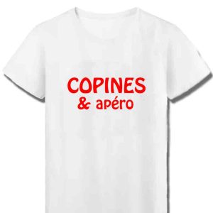 T-Shirt Femme Copines et Apéro