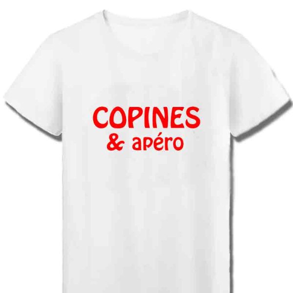 T-Shirt Femme Copines et Apéro