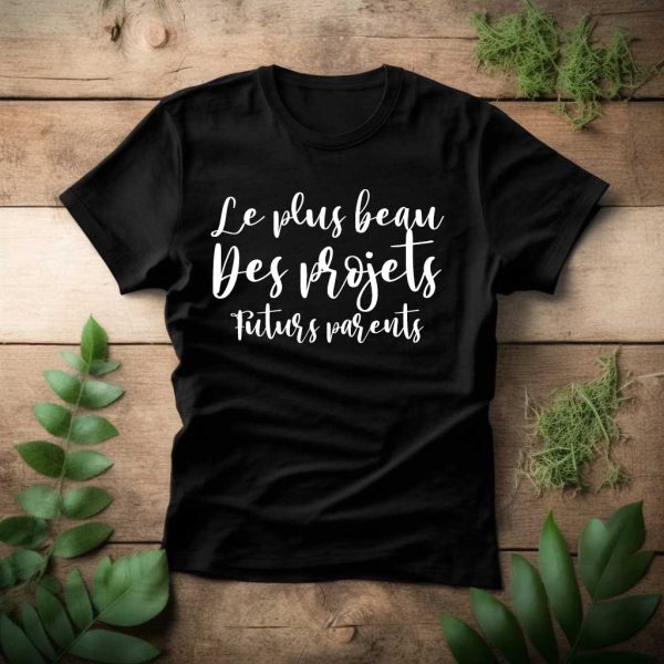 T Shirt Futurs parents, le plus beau des projets pour femme