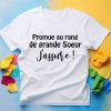 T-Shirt Promue au rang de grande Soeur j’assure annonce grossesse