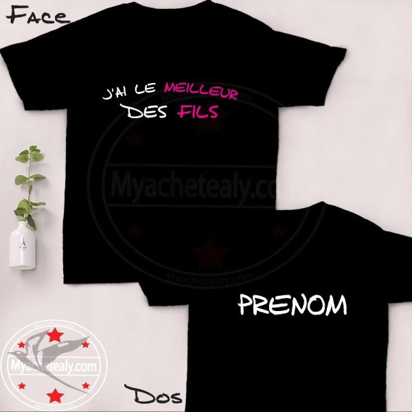 T-Shirt femme J’ai le meilleur des Fils personnalisé