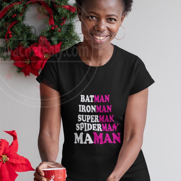 T-Shirt femme maman super héros