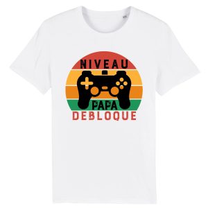 T Shirt homme Niveau papa débloqué