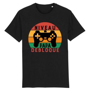 T Shirt homme Niveau papa débloqué