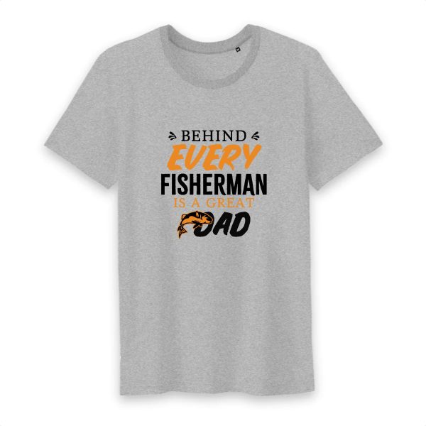 T shirt Behind Every Fisherman Is a Great Dad