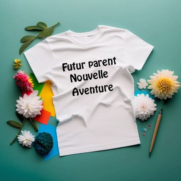 T-shirt Femme Futur parent, nouvelle aventure pour les futures mamans