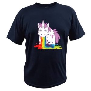 T-shirt Licorne Vomi Arc-en-cie