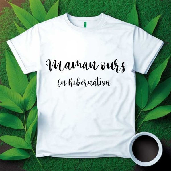 T-shirt Maman ours en hibernation annonce grossesse