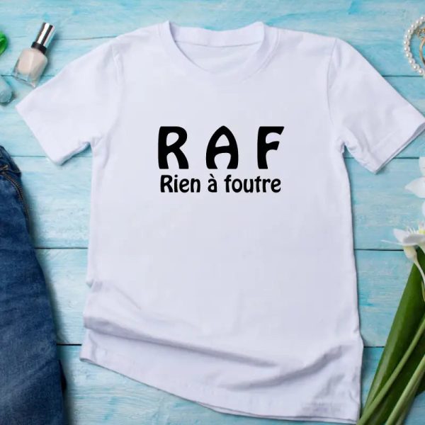 T shirt RAF Rien à foutre femme