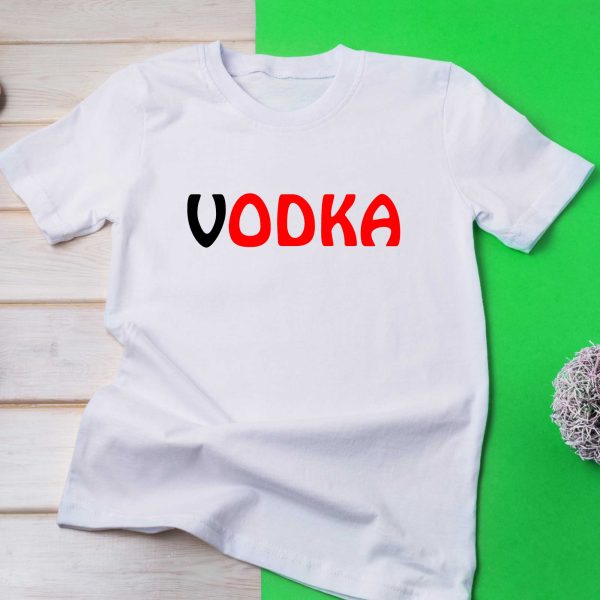 T-shirt Vodka pour femme facon Nutella